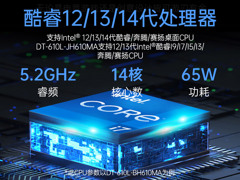 乐鱼4U工控机,高性能工控电脑,DT-610L-BH610MA