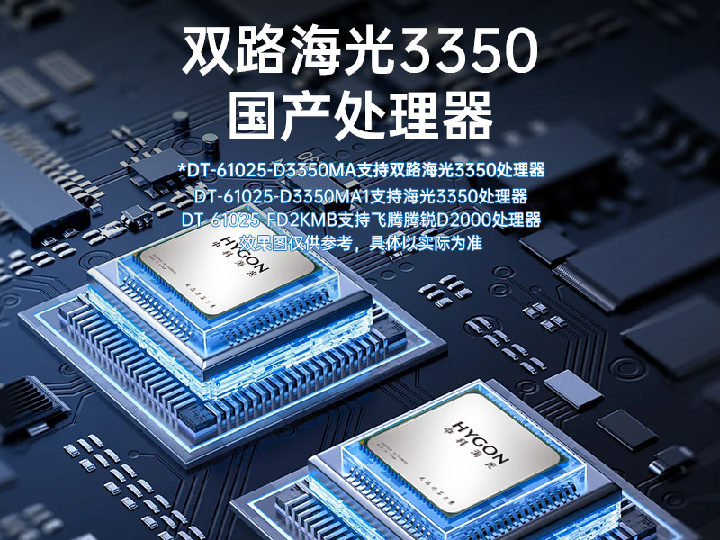 乐鱼国产海光工控机,双显工控上位机,DT-61025-D3350MA1